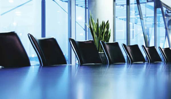 office board room with chairs and table - Melville, NY CPAs